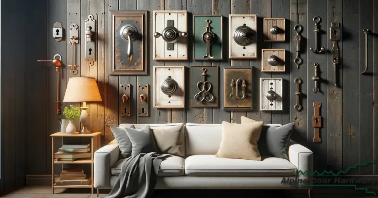 Repurposed door hardware as stylish home decor | ADH