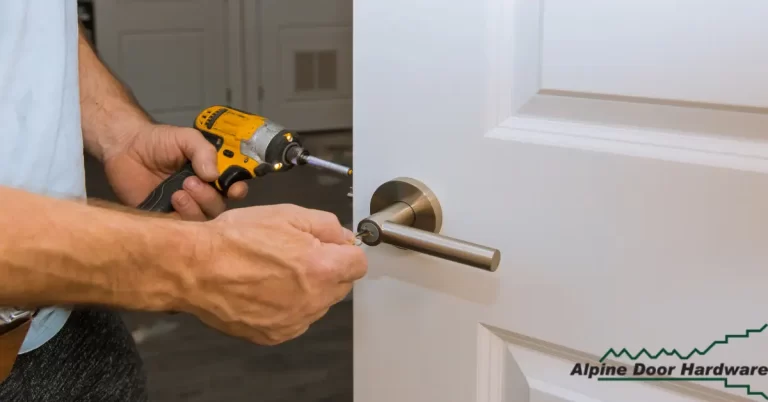 A man installing door hardware | ADH